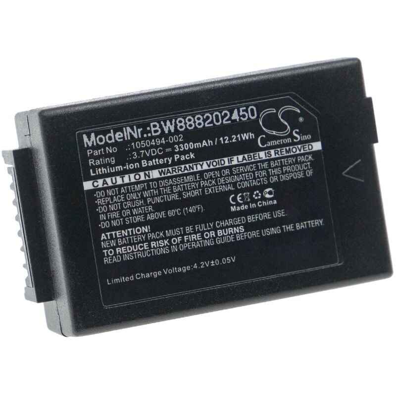 foto del prodotto vhbw batteria compatibile con teklogix g2 g1, 7525, 7525c, 7527 computer portatile scanner 3300mah, 3,7v, li ion 