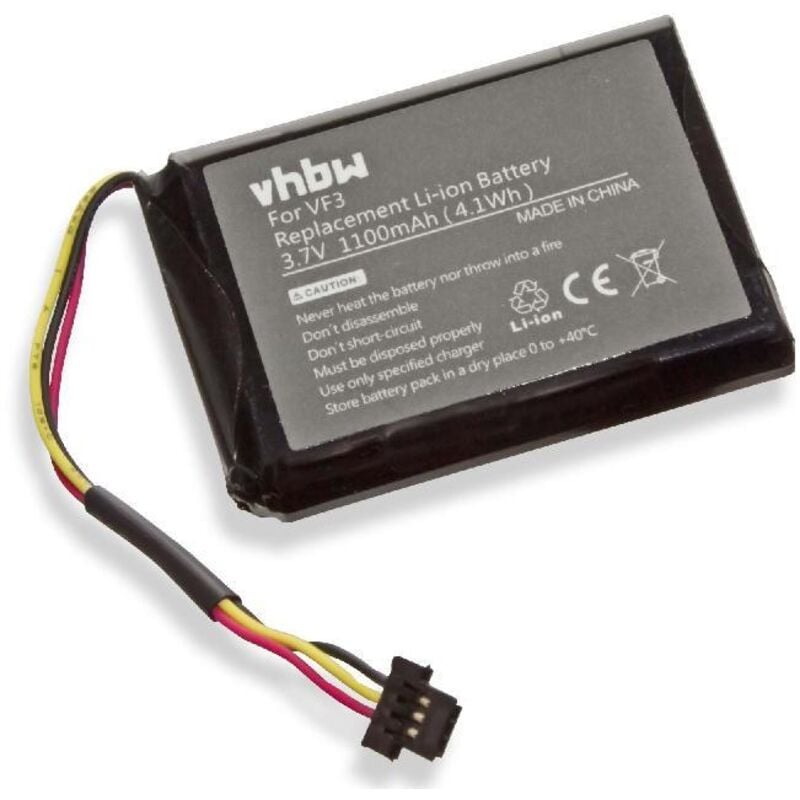 foto del prodotto vhbw batteria compatibile con tomtom pro 4eg0.001.08, 4000 navigatore gps (1100mah, 3,7v, li-ion)