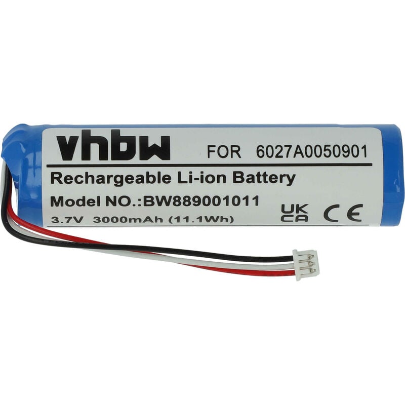 foto del prodotto vhbw batteria compatibile con tomtom urban rider, rider 2nd edition, rider 4gd00 navigatore gps 3000mah, 3,7v, li ion 