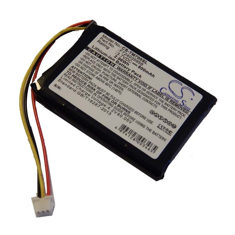 foto del prodotto vhbw batteria compatibile con tomtom xl 325 navigatore gps 800mah, 3,7v, li ion 