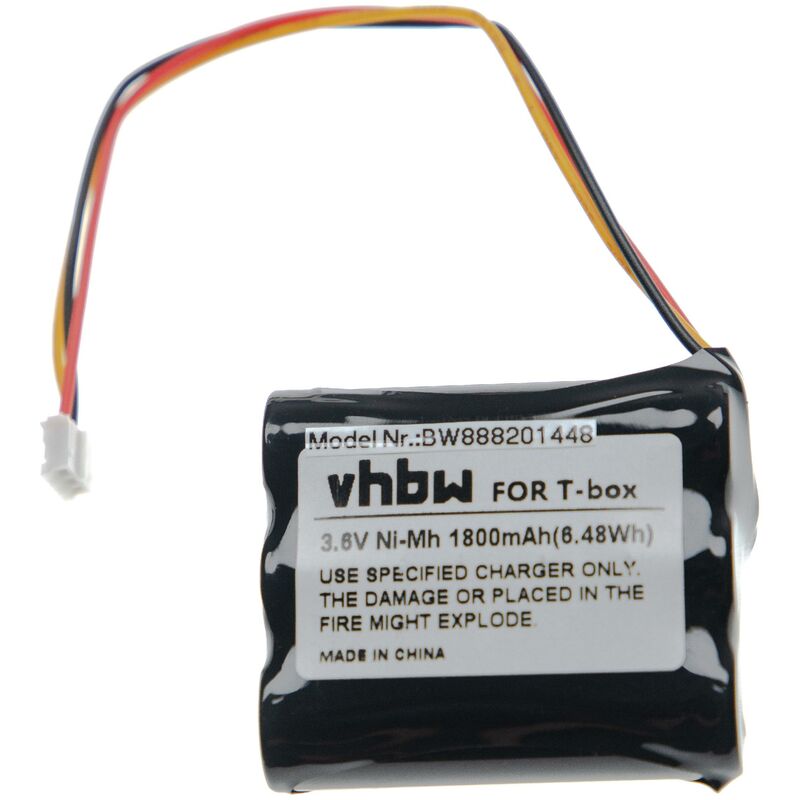 foto del prodotto vhbw batteria compatibile con tonies toniebox radio raccontastorie per bambini 1800mah, 3,6v, nimh 
