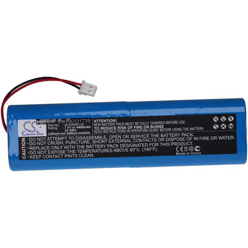 foto del prodotto vhbw batteria compatibile con topcon hiper pro, lite plus, l1, ga, gb dispositivo di misurazione 4400mah, 7,4v, li ion 