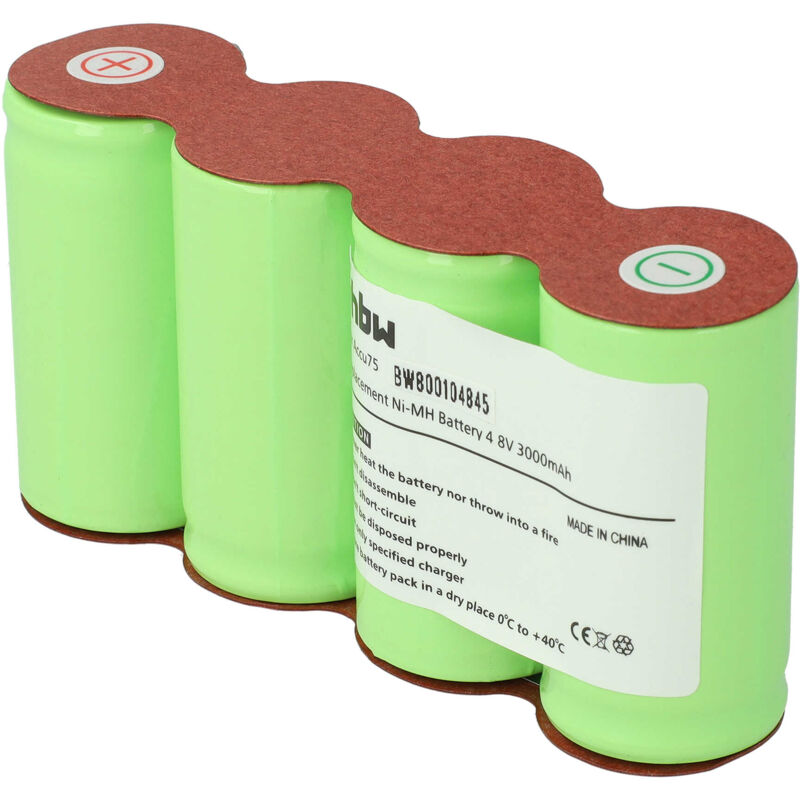 foto del prodotto vhbw batteria compatibile con tosaerba gardena accu 75 8802, 8818 , cesoie accu 45 8816 come accu75, 8802 0063000 nimh, 3000mah, 4.8v 