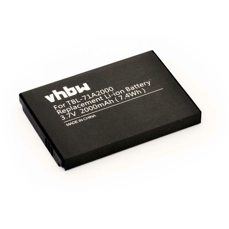foto del prodotto vhbw batteria compatibile con tp link m5350, m5250 ver 1.0, m7200 ver 1.0, m7300 hotspot modem router portatile 2000mah, 3,7v, li ion 