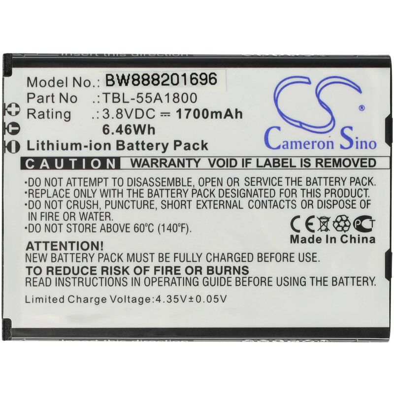 foto del prodotto vhbw batteria compatibile con tp link m7310 v1, m7310 hotspot modem router portatile 1700mah, 3,8v, li ion 