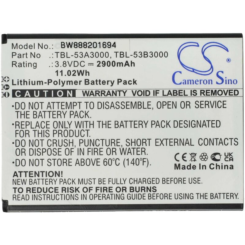 foto del prodotto vhbw batteria compatibile con tp link m7650 hotspot modem router portatile 2900mah, 3,8v, li poly 