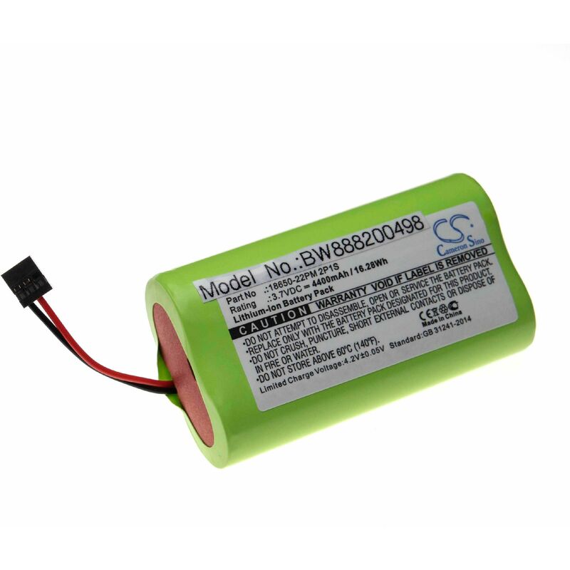 foto del prodotto vhbw batteria compatibile con trelock ls 950 torcia, lampada da elmetto 4400mah, 3,7v, li ion 
