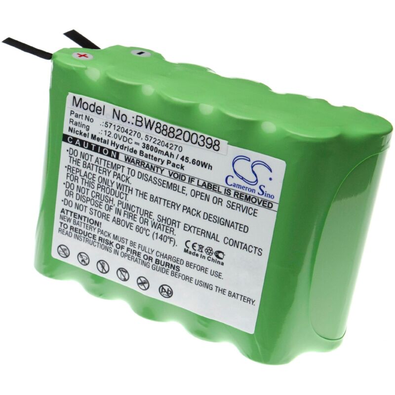 foto del prodotto vhbw batteria compatibile con trimble focus 10, 5603, 5605 dispositivo di misurazione laser, dispositivo di misurazione 3800mah, 10v, nimh 