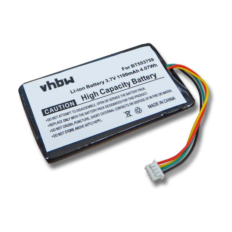 foto del prodotto vhbw batteria compatibile con typhoon myguide 3100 navigatore gps 1100mah, 3,7v, li ion 