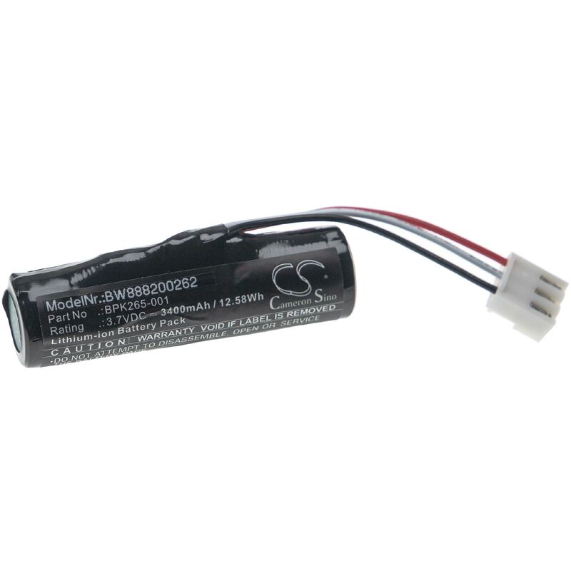 foto del prodotto vhbw batteria compatibile con verifone c680, c680 3g bt wifi, vx675, vx675 3g gprs lettore di codici a barre, pos 3400mah, 3,7v, li ion 