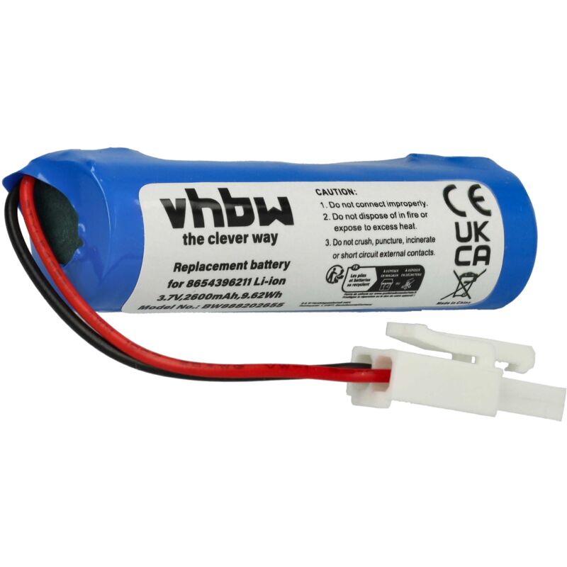 foto del prodotto vhbw batteria compatibile con vileda quick clean, vi409842 aspirapolvere home cleaner 2600mah, 3,7v, li ion 