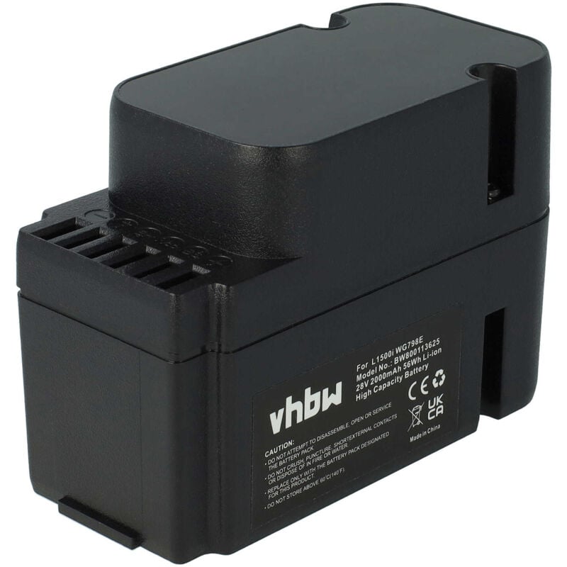 foto del prodotto vhbw batteria compatibile con worx landroid m1000 wg791e.1, m1000i wg796e.1, m500 wg754e, m800 wg790e.1 rasaerba sostituisce wa3225, wa3565