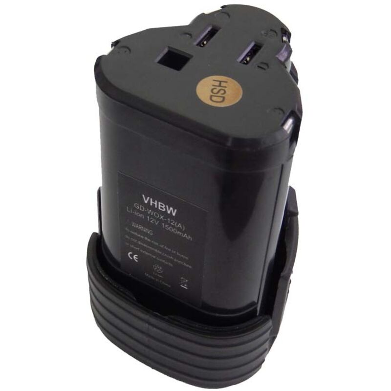 foto del prodotto vhbw batteria compatibile con worx wx125.7, wx283, wx125.m, wx128, wx283.3, wx284, wx125.6, wx126, wx128.2 utensile elettrico 1500 mah, li ion, 12