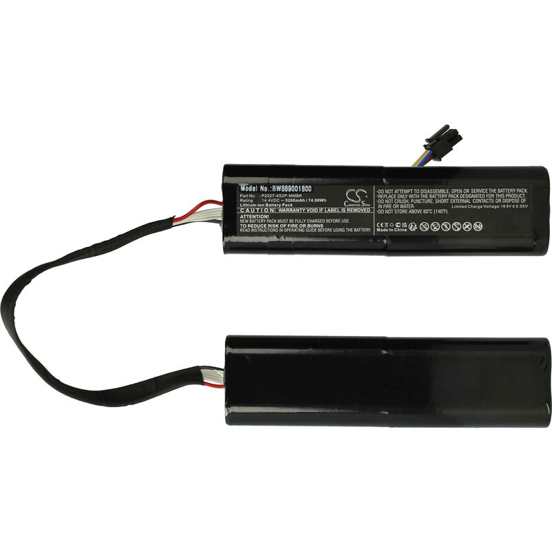 foto del prodotto vhbw batteria compatibile con xiaomi dreame w10, w10s, w10 pro home cleaner 5200mah, 14,4v, li ion 
