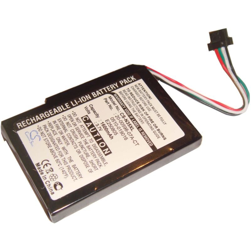 foto del prodotto vhbw batteria compatibile con yakumo alpha gps, x gps navigatore gps 1600mah, 3,7v, li ion 