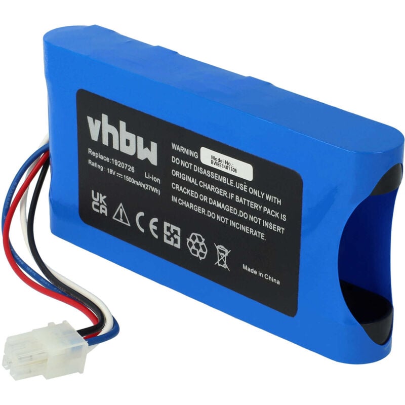 foto del prodotto vhbw batteria compatibile con yard force compact 400ri, 280r rasaerba 1500mah 18v li ion