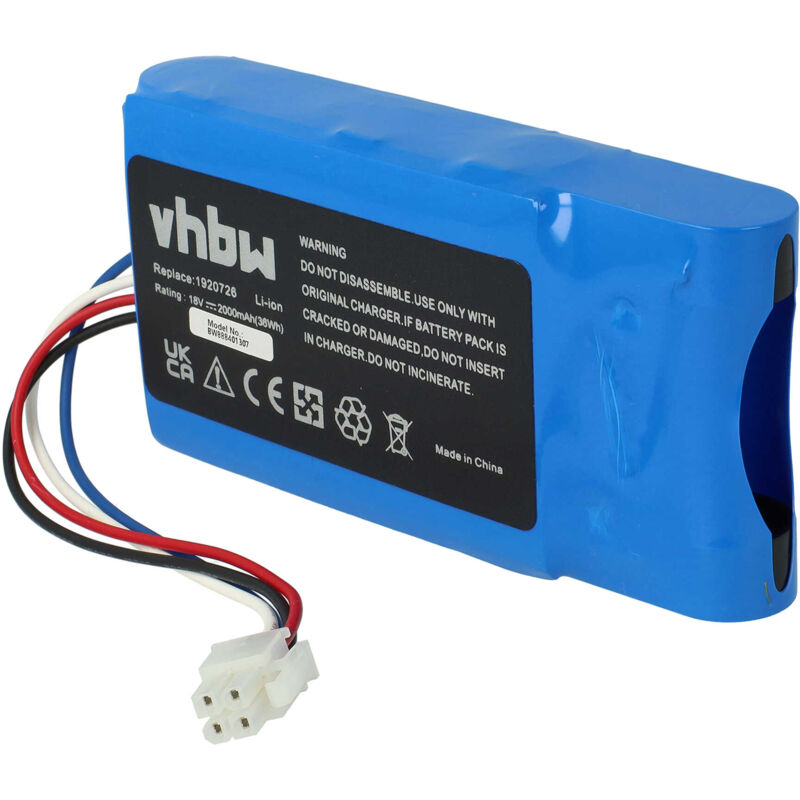 foto del prodotto vhbw batteria compatibile con yard force easymow 260b rasaerba 2000mah 18v li ion