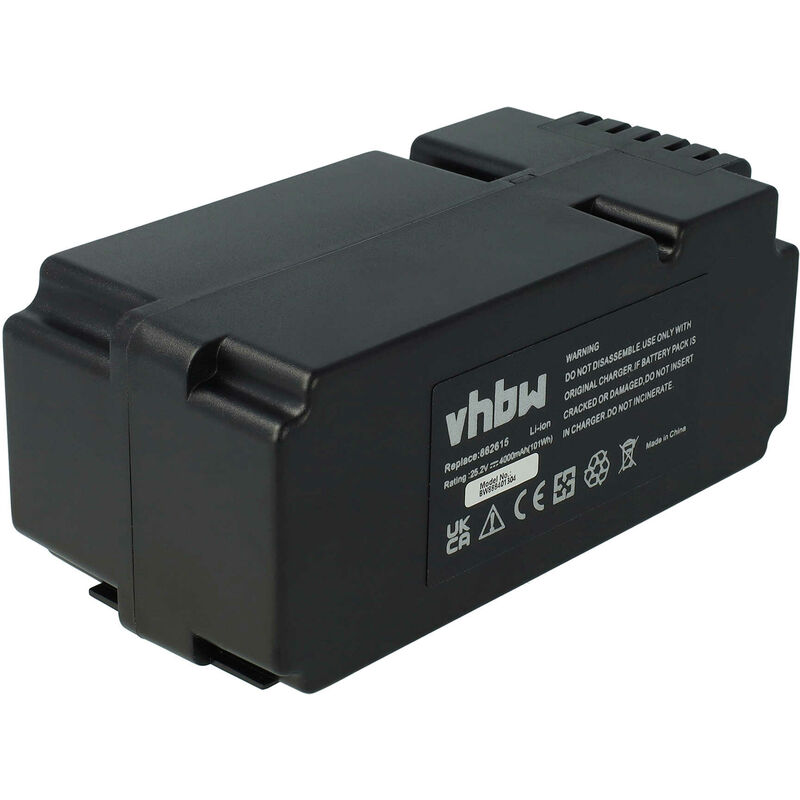 foto del prodotto vhbw batteria compatibile con yard force sa500eco, sa600h, sa800pro, sa900, sc600eco tagliaerba, robot tagliaerba 4000mah, 25,2v, li ion 