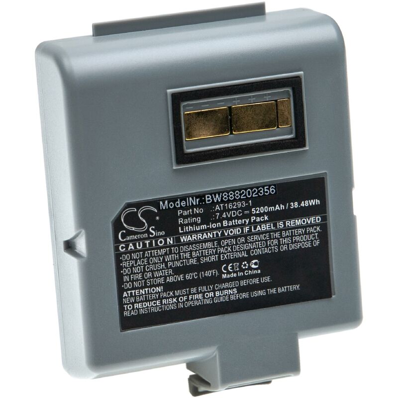 foto del prodotto vhbw batteria compatibile con zebra ql420, ql420 , ql420 plus stampante 5200mah, 7,4v, li ion 
