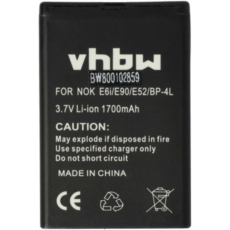 foto del prodotto vhbw batteria compatibile con zoomax handheld video magnifier, snow, snow 4.3 lente d ingrandimento elettronica 1700mah, 3,7v, li ion 