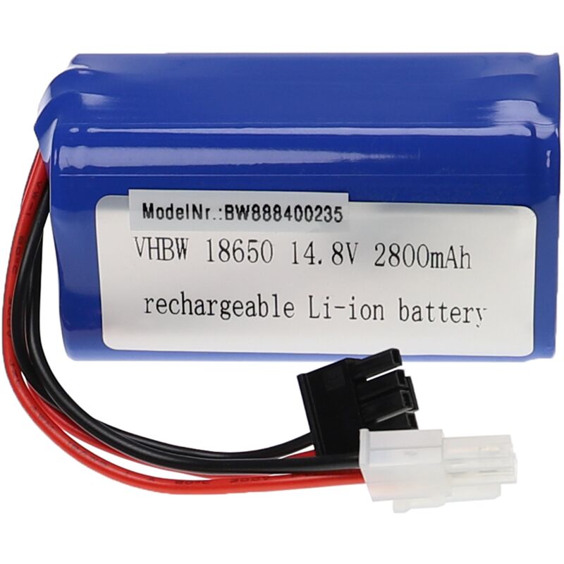 foto del prodotto vhbw batteria con 5557 2p per modellismo per es. macchine da corsa, elicotteri, aerei 2800mah, 14,8v, li ion, 70 x 38 x 38 mm 