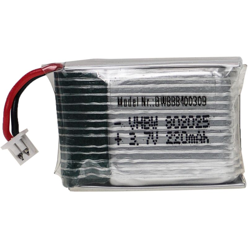 foto del prodotto vhbw batteria con ph 1.25 2p per modellismo per es. macchine da corsa, elicotteri, aerei 220mah, 3,7v, li poly, 29 x 20 x 8 mm 