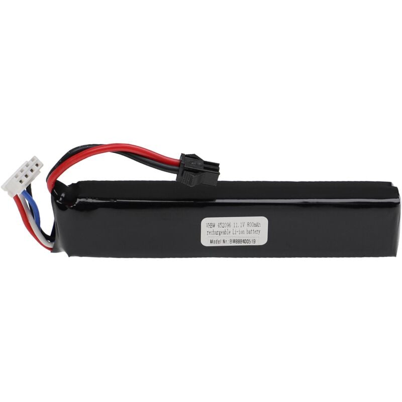 foto del prodotto vhbw batteria con sm per modellismo per es. macchine da corsa, elicotteri, aerei 800mah, 11,1v, li poly, 101 x 20 x 15 mm 