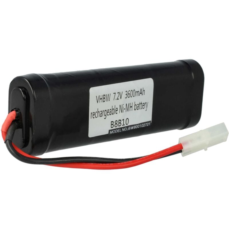foto del prodotto vhbw batteria con tamiya per modellismo 3600mah, 7,2v, nimh 