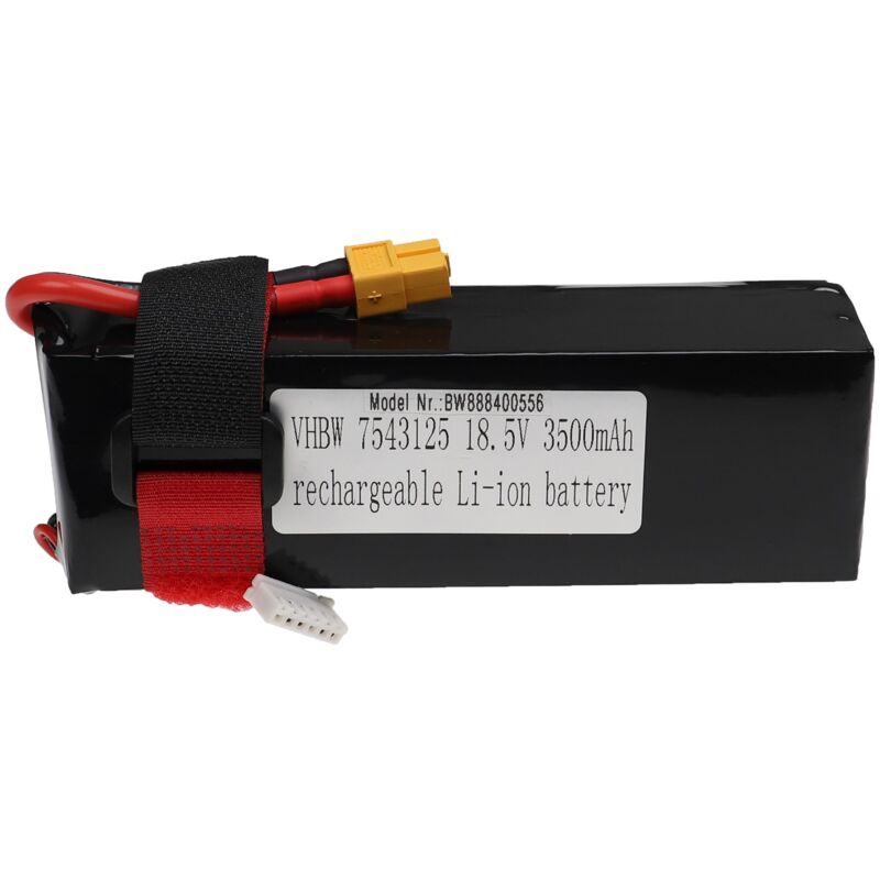 foto del prodotto vhbw batteria con xt60 per modellismo per es. macchine da corsa, elicotteri, aerei 3500mah, 18,5v, li poly 