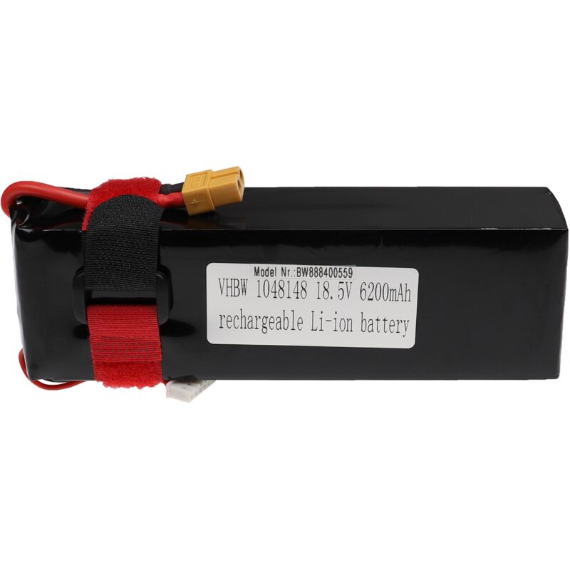foto del prodotto vhbw batteria con xt60 per modellismo per es. macchine da corsa, elicotteri, aerei 6200mah, 18,5v, li poly 
