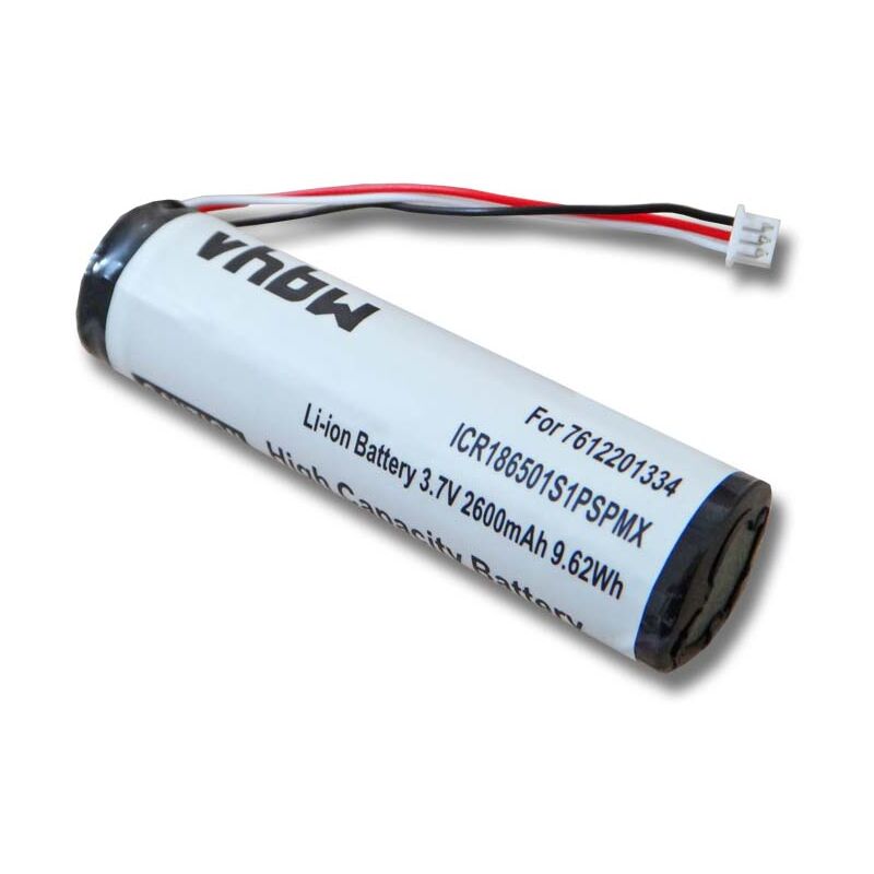 foto del prodotto vhbw batteria sostituisce blaupunkt icr186501s1pspmx, 7612201334, sdi1865l2401s1pmxz per navigatore gps 2600mah, 3,7v, li ion 