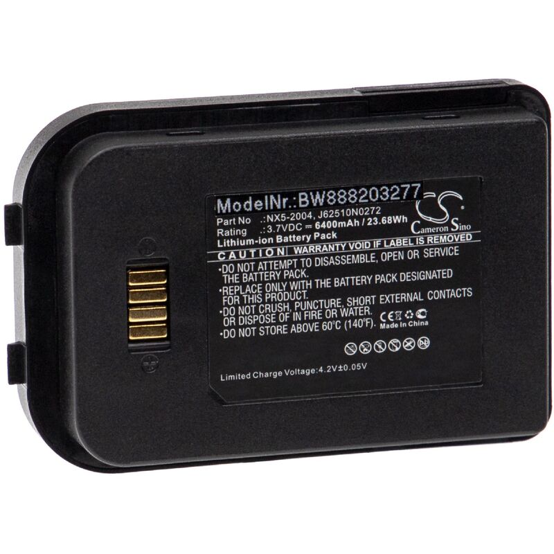 immagine 0 del prodotto vhbw batteria sostituisce bluebird handheld nautiz nx5 2004 per lettore di codici a barre, pos 6400mah, 3,7v, li ion 