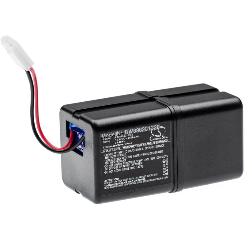 foto del prodotto vhbw batteria sostituisce bobsweep e14040401505a per aspirapolvere 2600mah, 14,8v, li ion 