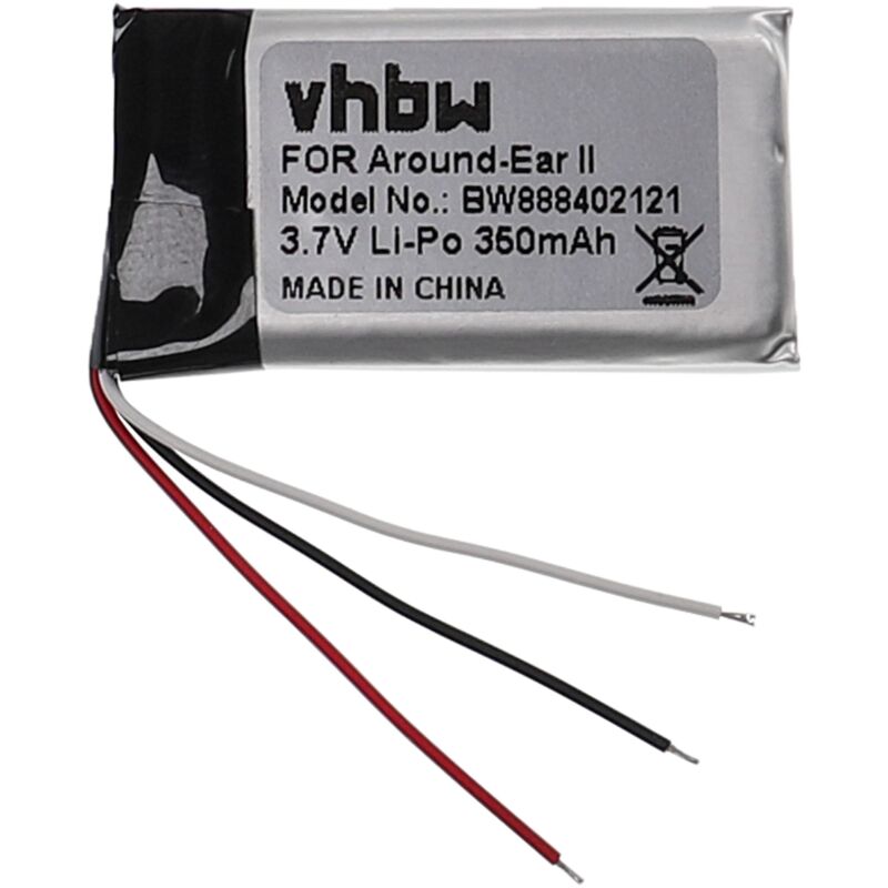 foto del prodotto vhbw batteria sostituisce bose ahb571935pct 01 per auricolari cuffie wireless 350mah, 3,7v, li poly 