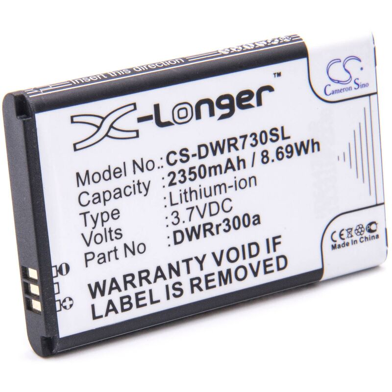 foto del prodotto vhbw batteria sostituisce d link dwrr600b per hotspot modem router portatile 2350mah, 3,7v, li ion 