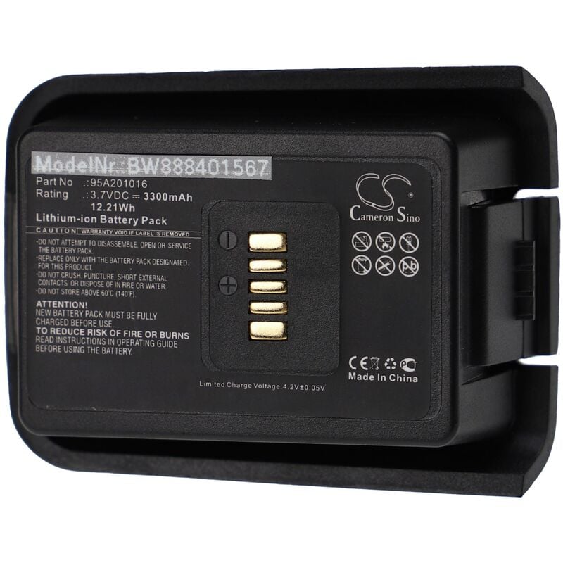 foto del prodotto vhbw batteria sostituisce datalogic 024000005, 4006 0337, 95a201016 per lettore di codici a barre, pos 3300mah, 3,7v, li ion 