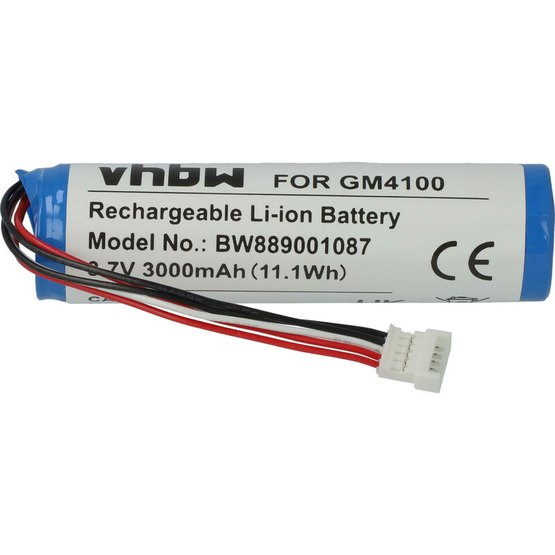 immagine 0 del prodotto vhbw batteria sostituisce datalogic bt 8, rbp 4000, 128000894 per lettore di codici a barre, pos 3000mah, 3,7v, li ion 
