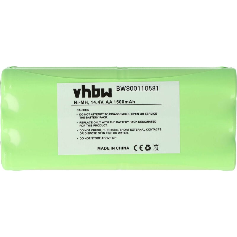 foto del prodotto vhbw batteria sostituisce dirt devil r1 l051b, 0607004, 0610014, 0606004, 0611004, 0612014 per aspirapolvere 1500mah, 14,4v, nimh 