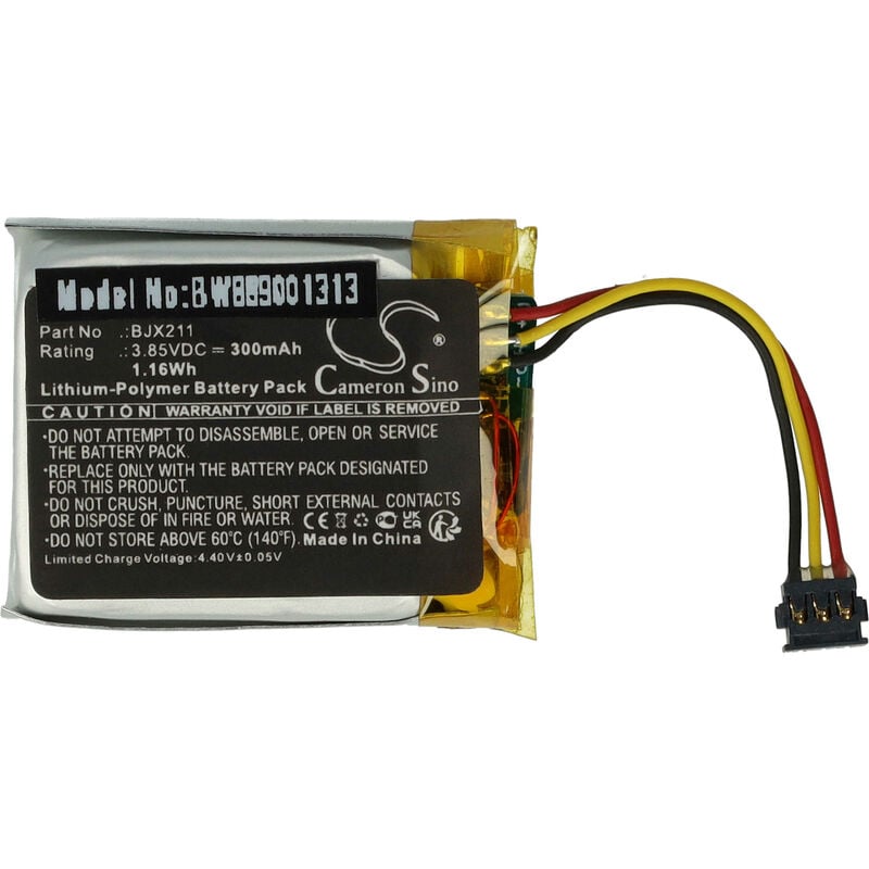 foto del prodotto vhbw batteria sostituisce dji bjx211 per sistema microfonico wireless 300mah, 3,85v, li poly 