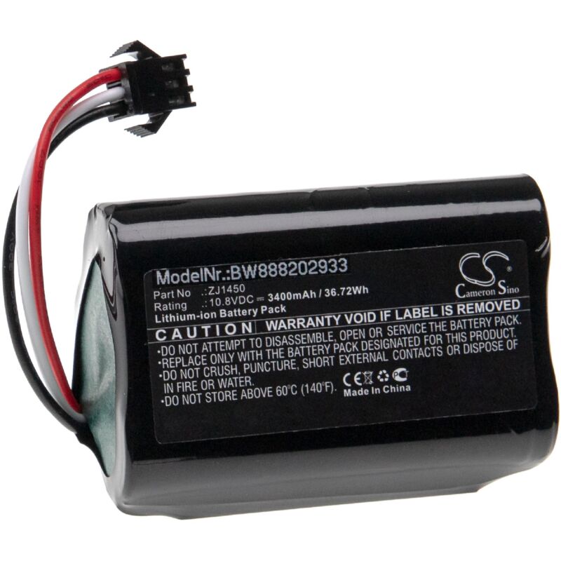 foto del prodotto vhbw batteria sostituisce ecovacs da60 darfon, zj1450 per aspirapolvere home cleaner 3400mah, 10,8v, li ion 
