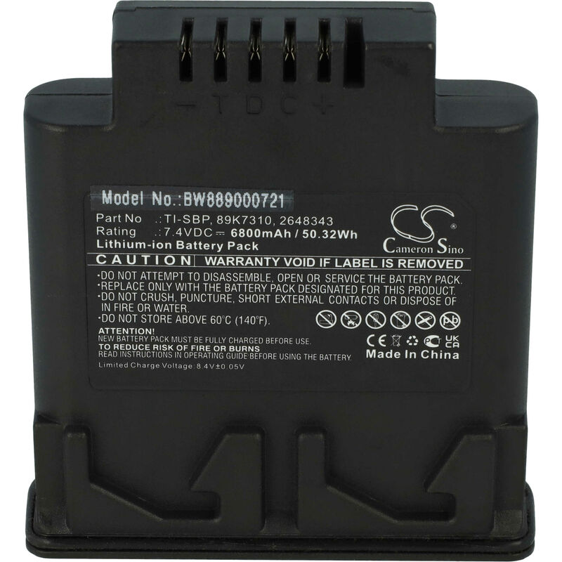 foto del prodotto vhbw batteria sostituisce fluke 89k7310, ti sbp, 2648343 per termocamera 6800mah, 7,4v, li ion 
