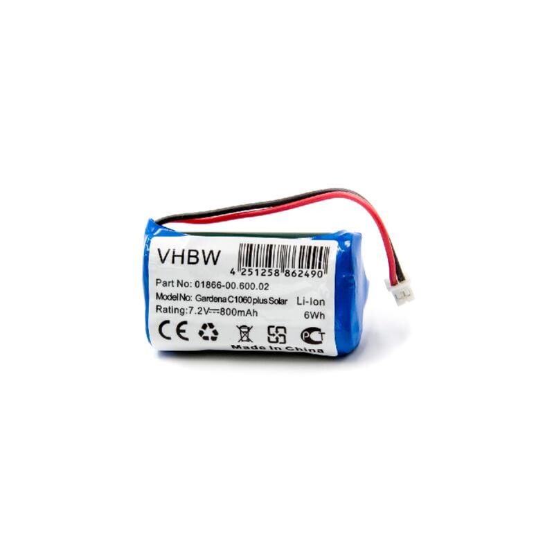 foto del prodotto vhbw batteria sostituisce gardena 01866 00.600.02 per attrezzo giardinaggio 800mah, 7,4v, li ion