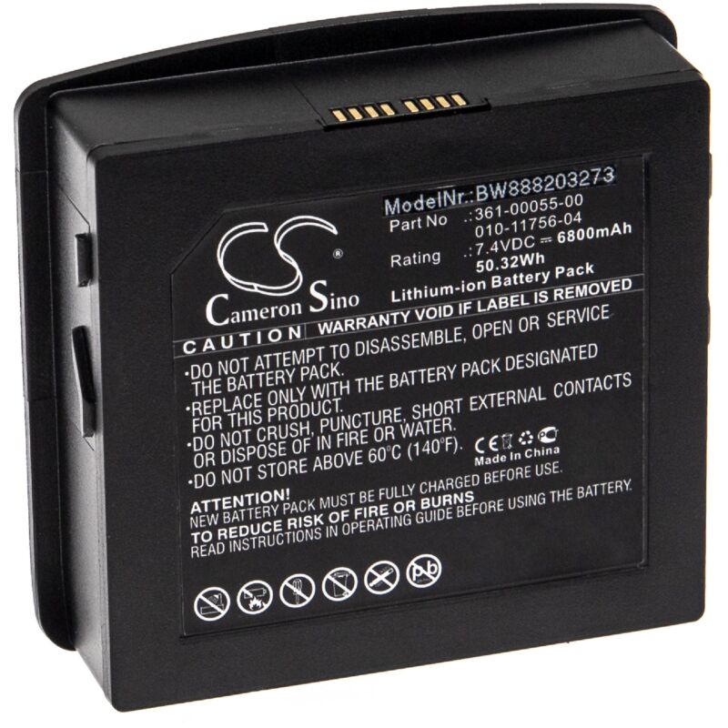 foto del prodotto vhbw batteria sostituisce garmin 010 11756 04, 361 00055 00 per navigatore gps 6800mah, 7,4v, li ion 