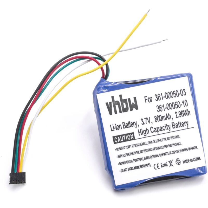 foto del prodotto vhbw batteria sostituisce garmin 361 00050 10, 361 00050 03 per gps computer da bicicletta tachimetro bici 800mah, 3,7v, li ion 