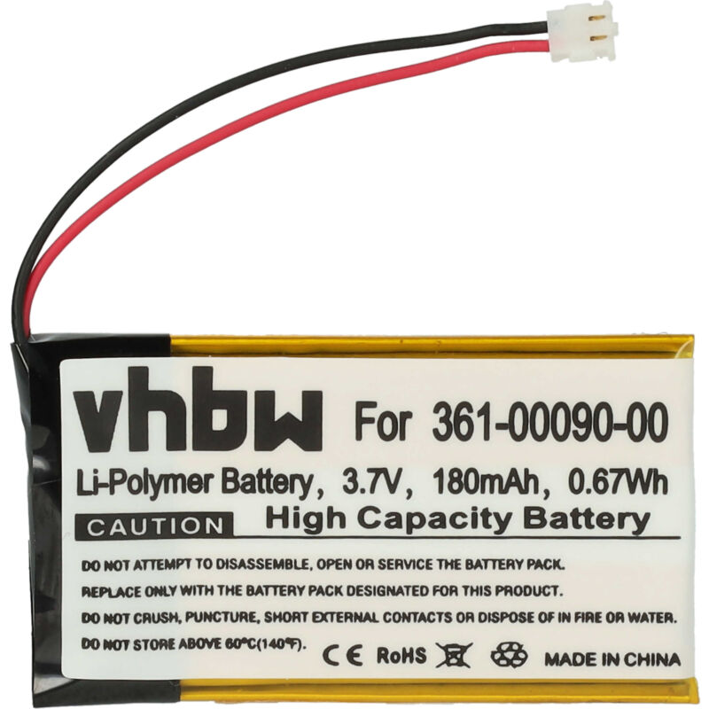 foto del prodotto vhbw - batteria sostituisce garmin 361-00090-00 per smartwatch orologio bracciale fitness (180mah, 3,7v, li-poly) + set utensili