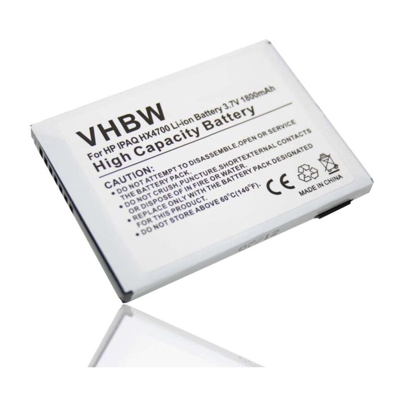 foto del prodotto vhbw batteria sostituisce hp hstnn h02c x per smartphone cellulare pda notepad tablet 1800mah, 3,7v, li ion 