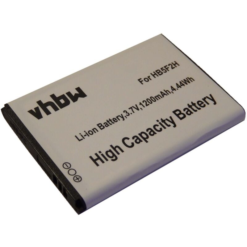 foto del prodotto vhbw batteria sostituisce huawei hb554666raw, hb5f2h per hotspot modem router portatile 1200mah, 3,7v, li ion 