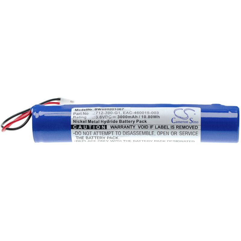 foto del prodotto vhbw batteria sostituisce inficon a19267 460015 lsg, eac 460015 003, 712 700 g1 per dispositivo di misurazione 3000mah, 3,6v, nimh 