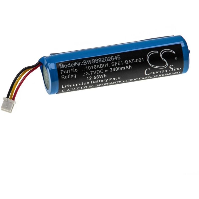 foto del prodotto vhbw batteria sostituisce intermec 1016ab01, 5711783259886, 8507600090 per lettore di codici a barre, pos 3400mah, 3,7v, li ion 