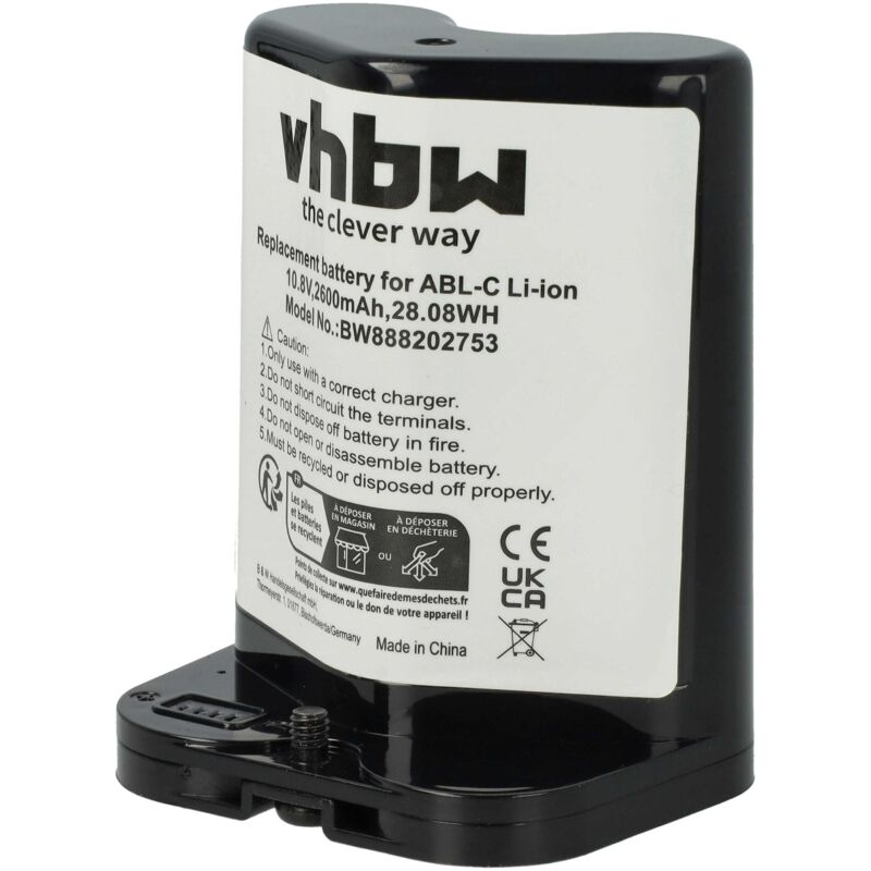 foto del prodotto vhbw batteria sostituisce irobot alb c, m611020 per aspirapolvere home cleaner 2600mah, 10,8v, li ion 